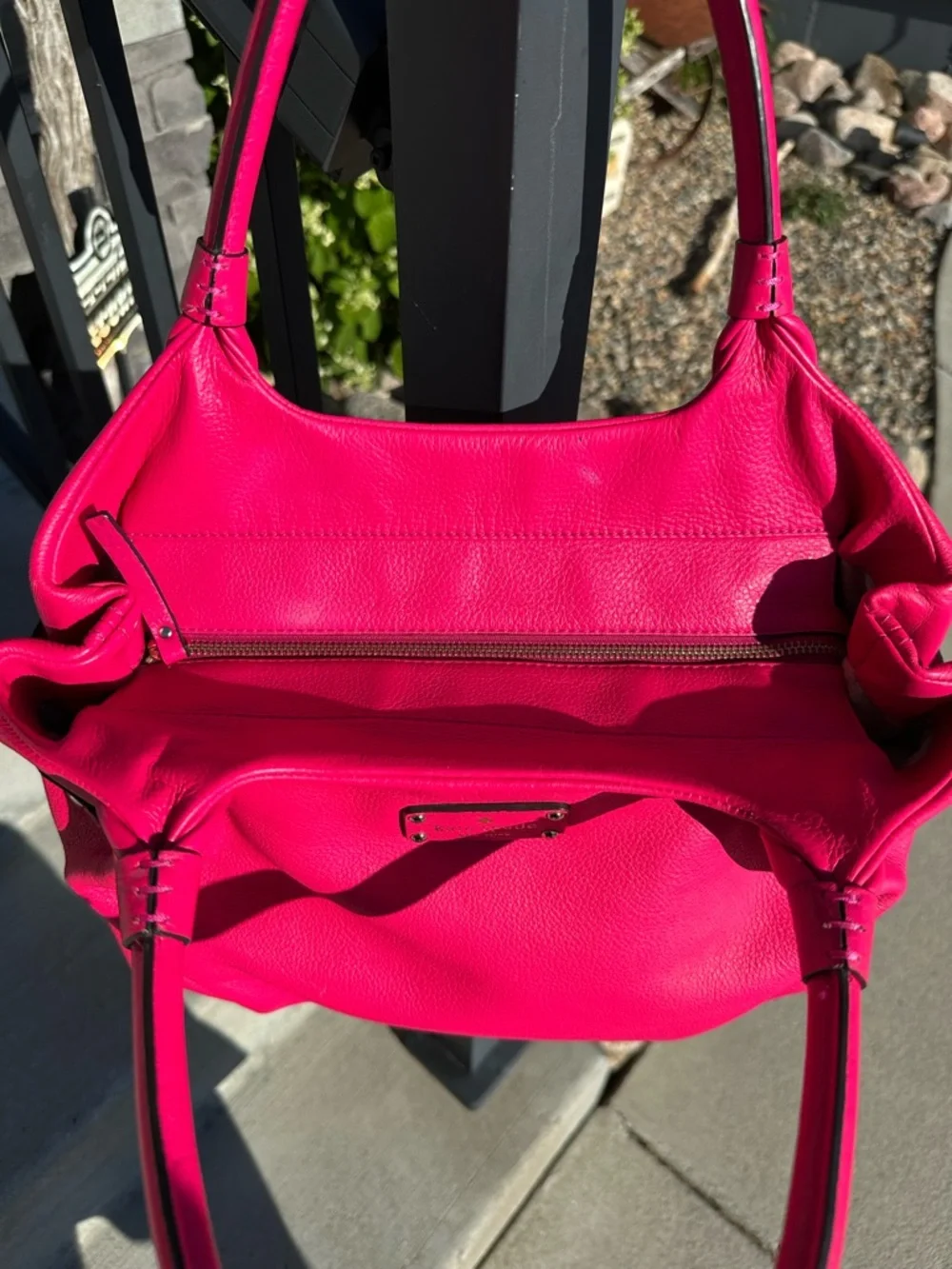 kate spade Bright Pink Leather Tote